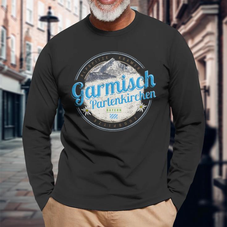 Garmisch Partenkirchen Bayern Alpen Deutschland Souvenir S Langarmshirts Geschenke für alte Männer