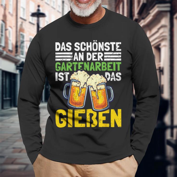 Garten Und Bier Gardener Gardener Langarmshirts Geschenke für alte Männer