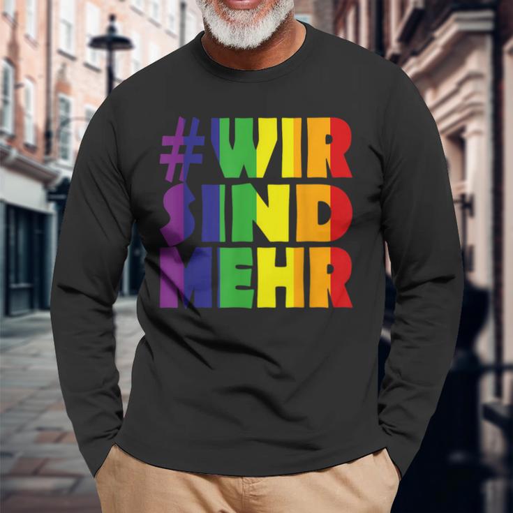 Gegen Rassismus Und Gegen Rechts Wir Sind Mehr Langarmshirts Geschenke für alte Männer