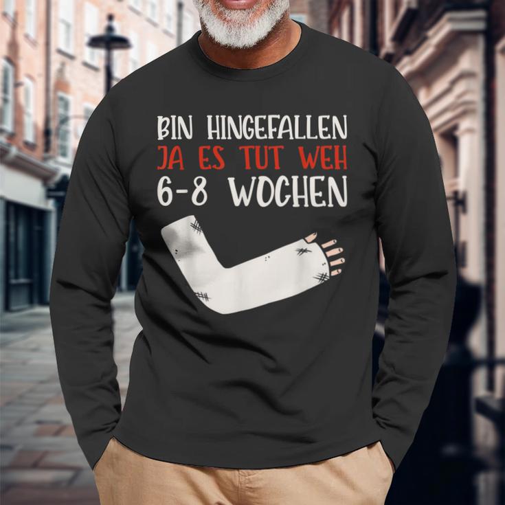 Gips Armbbruch erlag Gute Besserung S Langarmshirts Geschenke für alte Männer