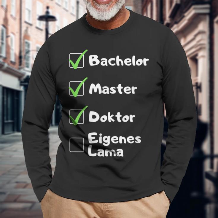 Graduation For Promotion Checklist Langarmshirts Geschenke für alte Männer