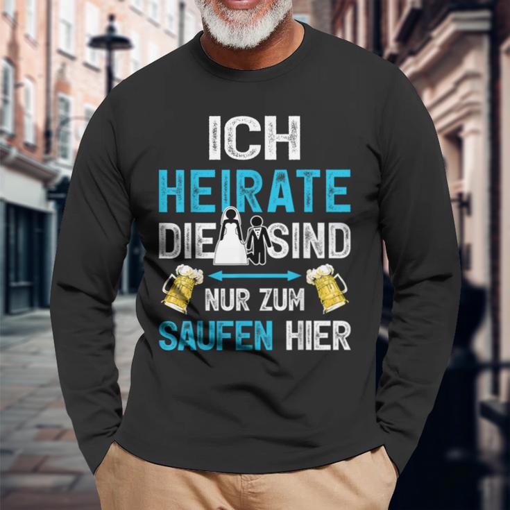 Groom Stag Party Poltern Jga Langarmshirts Geschenke für alte Männer