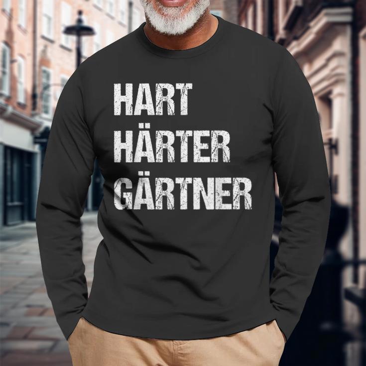 Hard Hardener Gardener Landscape Gardenerintage Langarmshirts Geschenke für alte Männer