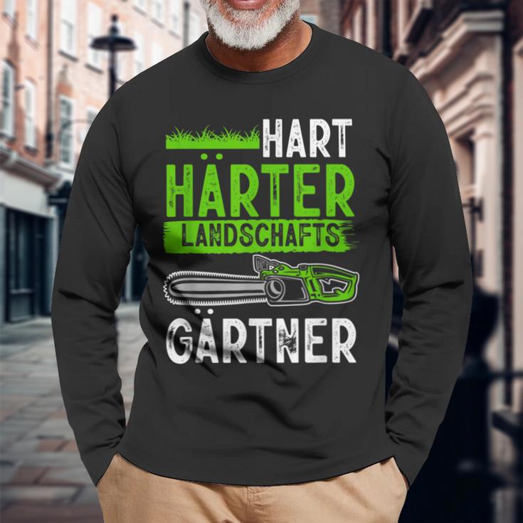 Hard Hardener Landscape Gardening Hobby Gardener Langarmshirts Geschenke für alte Männer