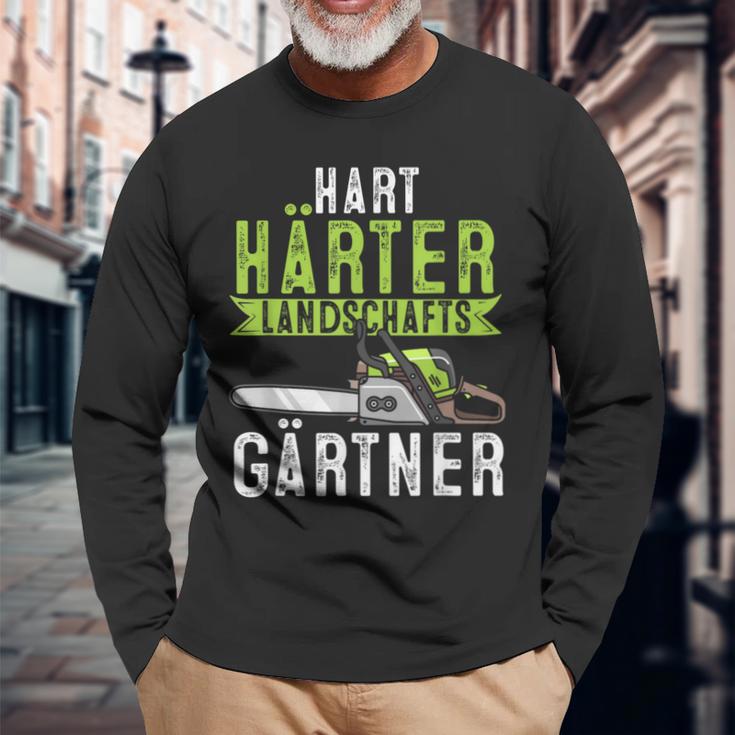 Hard Hardener Landscapers Gardening Langarmshirts Geschenke für alte Männer