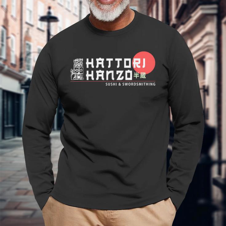 Hattori Hanzo Sushi And Swordsmith Langarmshirts Geschenke für alte Männer