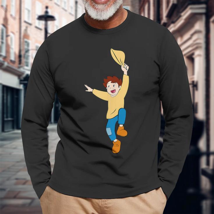 Heidi Peter Sprung Cartoon Tv Series Langarmshirts Geschenke für alte Männer