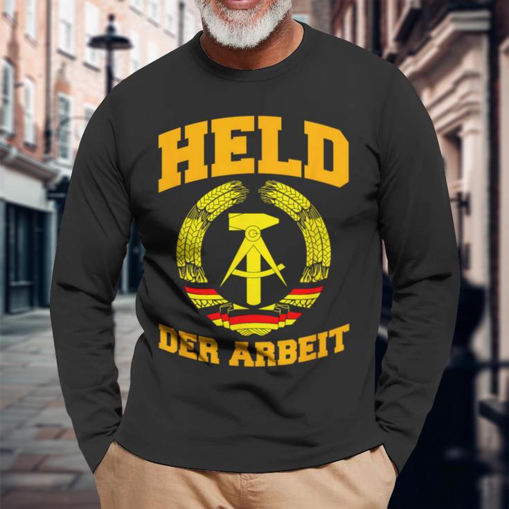 Held Der Arbeithammer & Compass Ddr Symbol Langarmshirts Geschenke für alte Männer