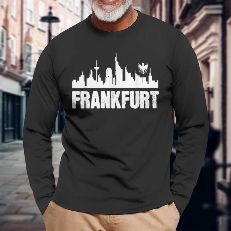 Hessian Sayings Words Frankfurt Adler Hessentag Langarmshirts Geschenke für alte Männer