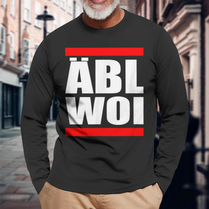 Hessisch Äbl Woi Apfelwein Äppler Oder Bembel Langarmshirts Geschenke für alte Männer