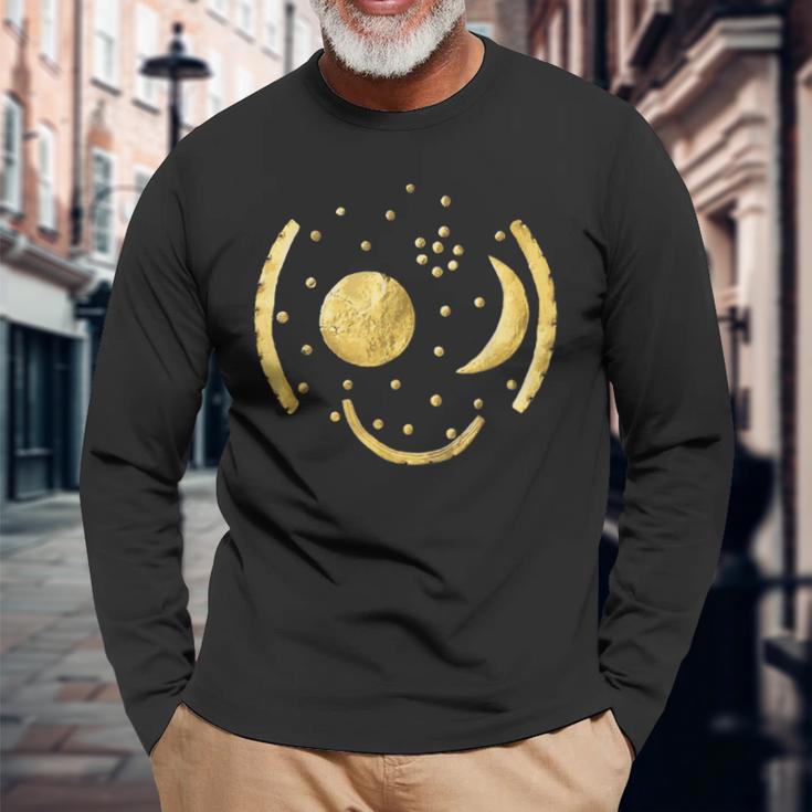 Himmelsscheibeon Nebra Only Gold Langarmshirts Geschenke für alte Männer