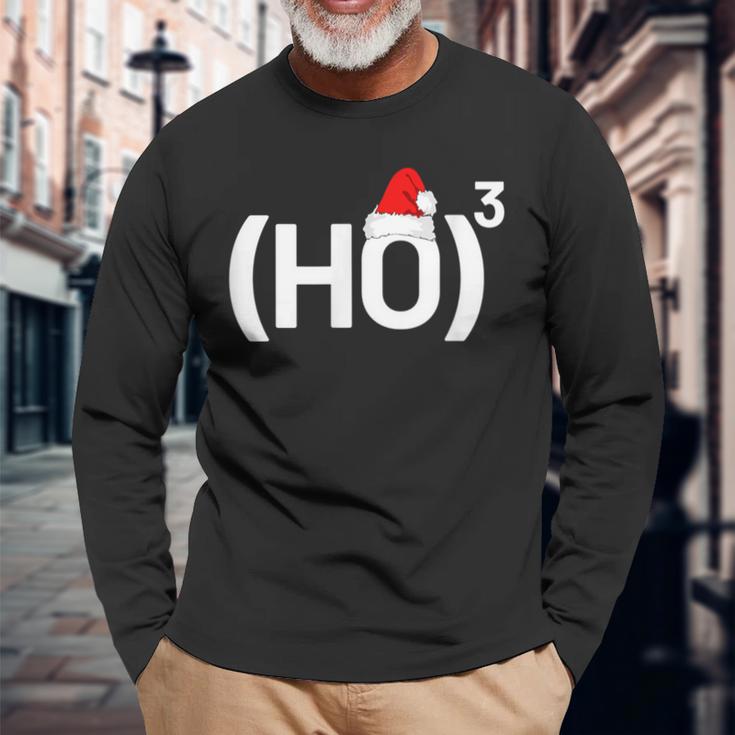 Ho3 Maths Physics Nerd Informatik Ho Hoch 3 Christmas Langarmshirts Geschenke für alte Männer