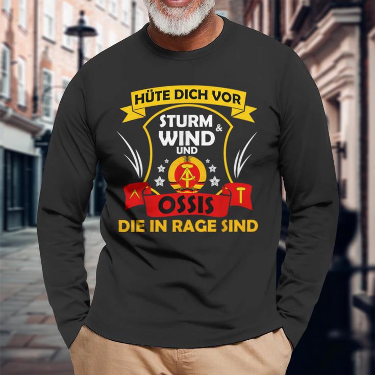 Hüte Dichor Sturm & Wind & Ossis Die In Rage Sind Ddr Ost Langarmshirts Geschenke für alte Männer