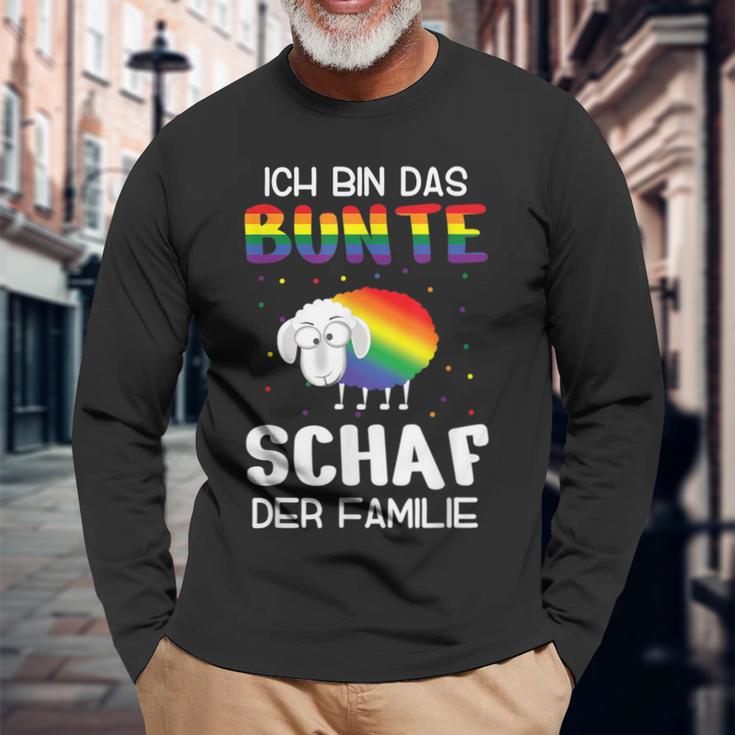 Ich Bin Das Bunt Schaf Der Familie Gay Pride Ich Bin Schwul I'm The Colourful Langarmshirts Geschenke für alte Männer