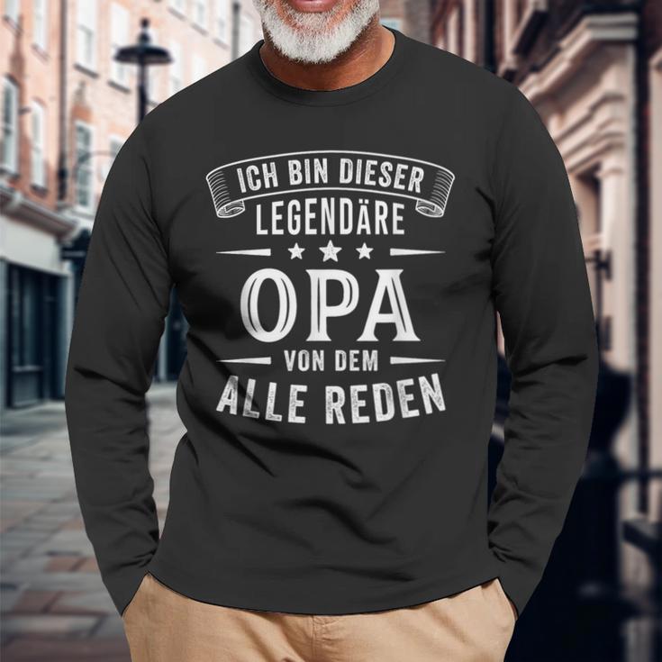 Ich Bin Dieser Legendäre Opa Langarmshirts Geschenke für alte Männer