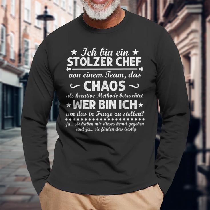 Ich Bin Ein Stolzer Chef Langarmshirts Geschenke für alte Männer