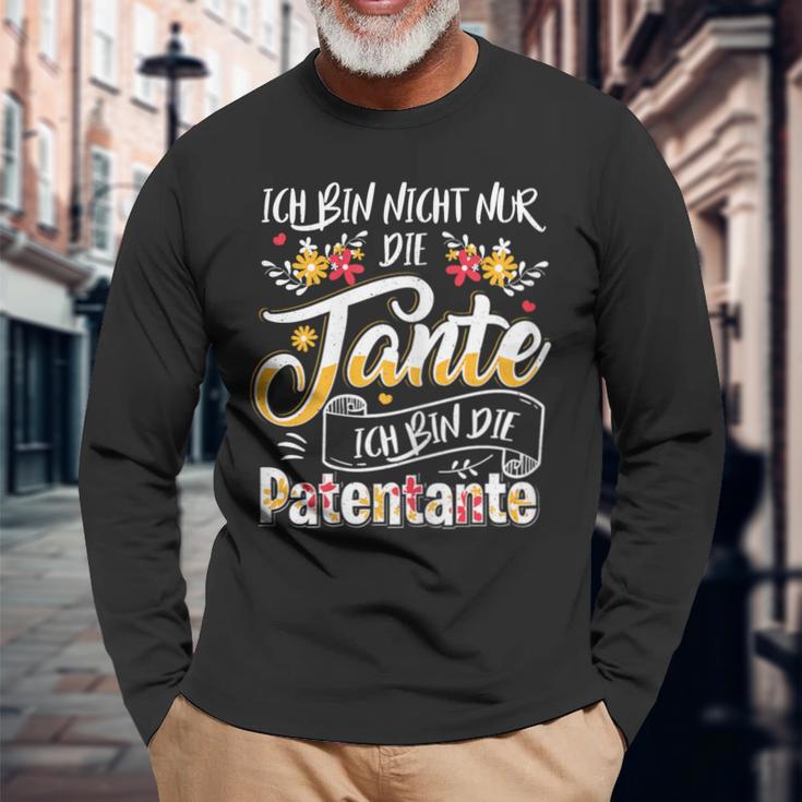 Ich Bin Nicht Nur Die Tante Ich Bin Die Patentante German Langarmshirts Geschenke für alte Männer