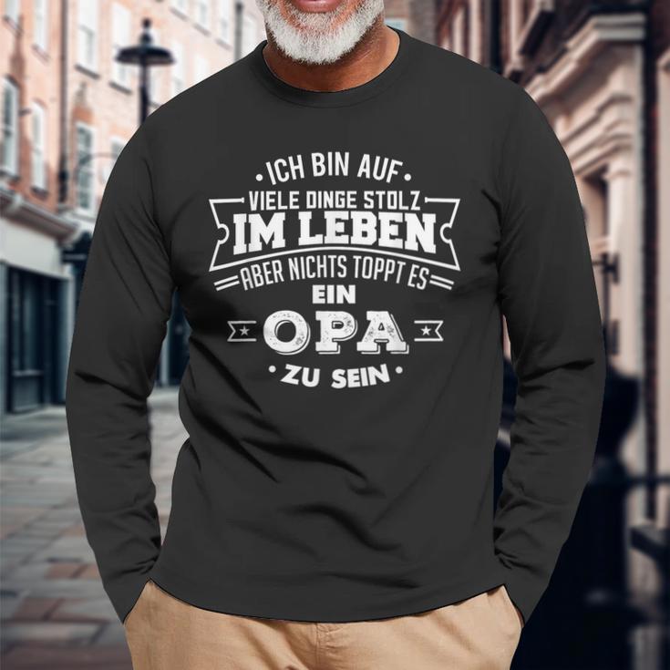 Ich Bin Stolz Grandpa Zu Sein Grandfather Langarmshirts Geschenke für alte Männer