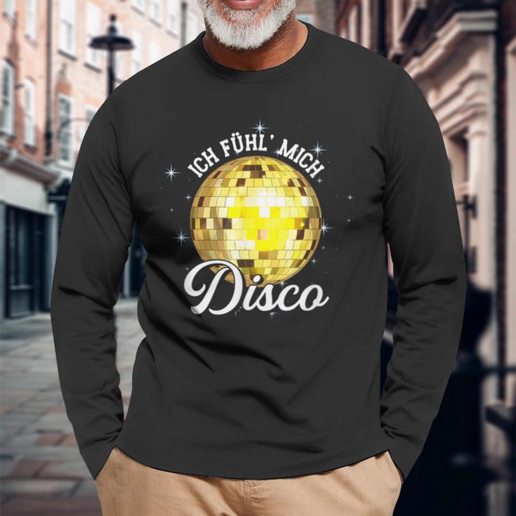 Ich Fühl Mich Disco Musik Tanzen Party Langarmshirts Geschenke für alte Männer