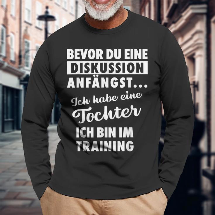 Ich Habe Eine Tochter -Ater Und Tochter Langarmshirts Geschenke für alte Männer