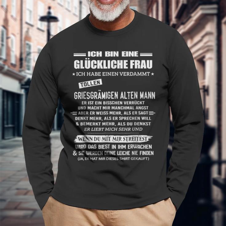 Ich Habe Einenerdammt Lustig Ich Bin Eine Glückliche Frau German Langarmshirts Geschenke für alte Männer