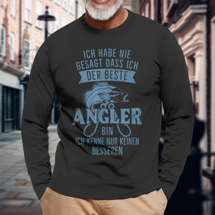 Ich Habe Nie Sagt Dass Ich Der Beste Angler Bin Langarmshirts Geschenke für alte Männer