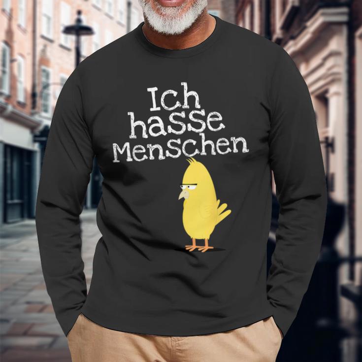 Ich Hasse Menschen Für Muffel Langarmshirts Geschenke für alte Männer