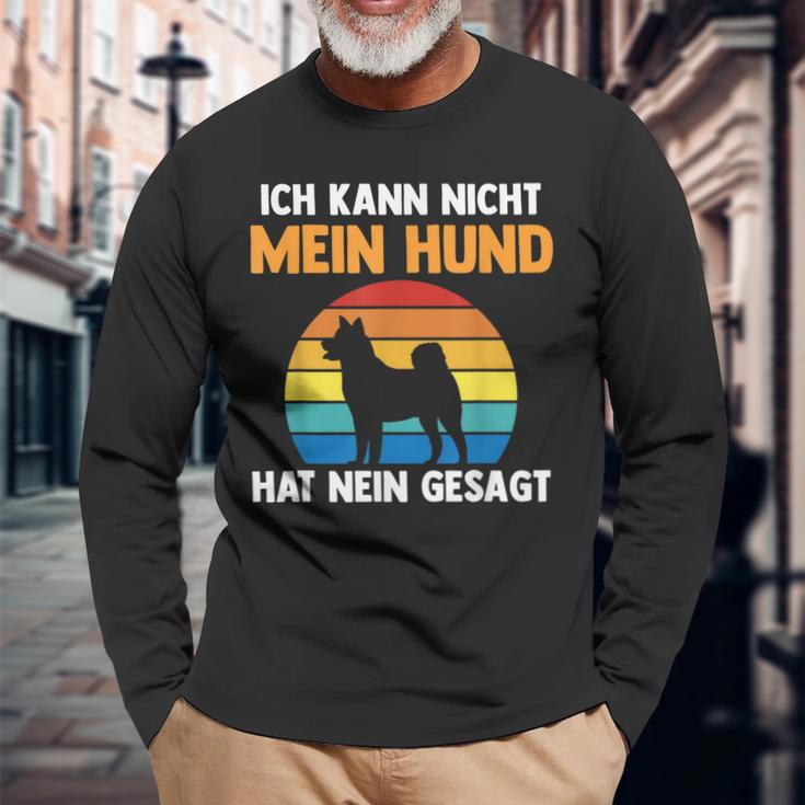 Ich Kann Nicht Mein Hund Hat Nein Gesagt Langarmshirts Geschenke für alte Männer