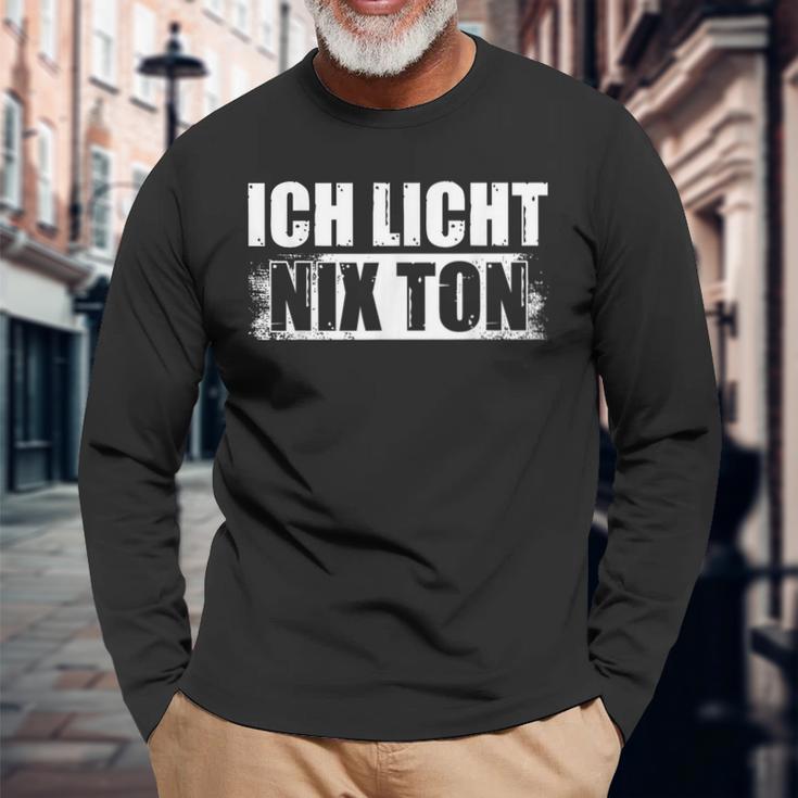 Ich Licht Nix Ton Lichttechnik Light-Crew Lichttechniker Langarmshirts Geschenke für alte Männer