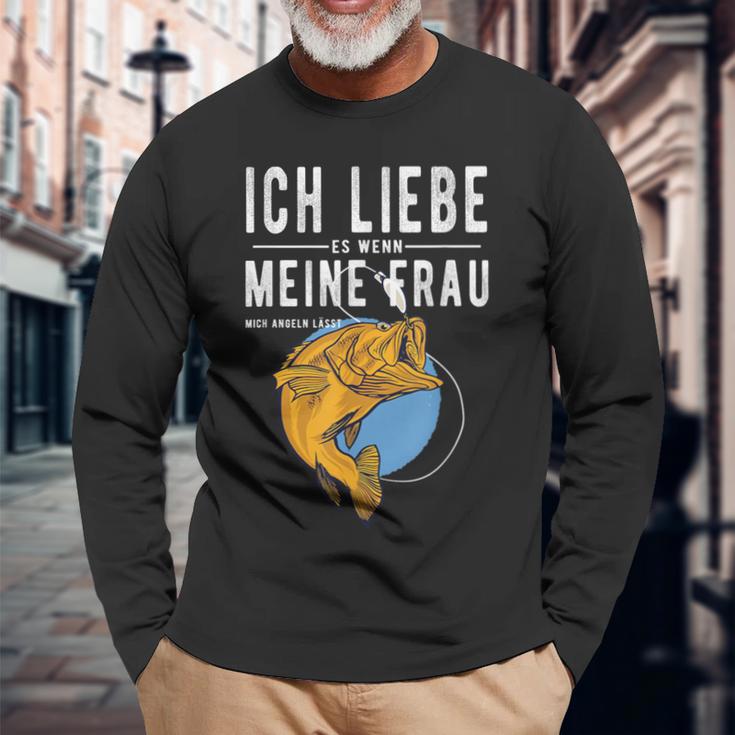 Ich Liebe Es Wenn Meine Frau Mich Fnelngehen Lässt Langarmshirts Geschenke für alte Männer