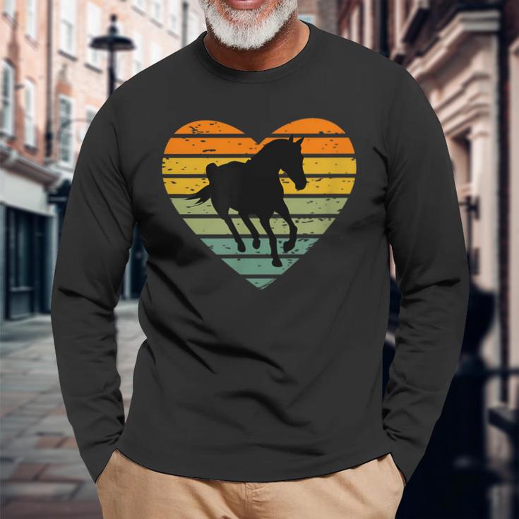 Ich Liebe Pferde Reiten Pferdeliebe Langarmshirts Geschenke für alte Männer