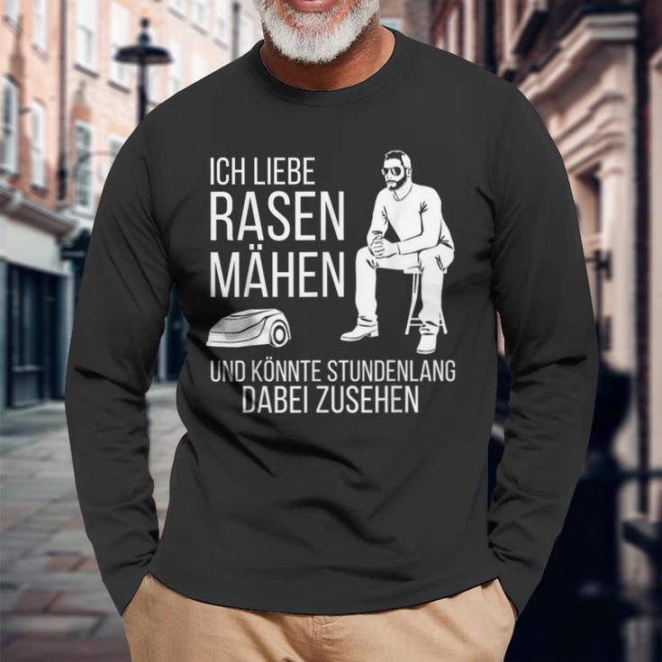 Ich Liebe Rasen Mow Ich Liebe Rasen Mow Langarmshirts Geschenke für alte Männer