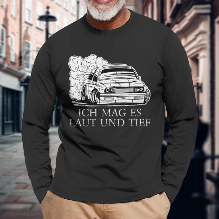 Ich Mag Es Laut Und Tief Für Tuning Fans Und Schrauber Langarmshirts Geschenke für alte Männer