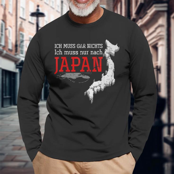 Ich Muss Nur Nach Japan Langarmshirts Geschenke für alte Männer