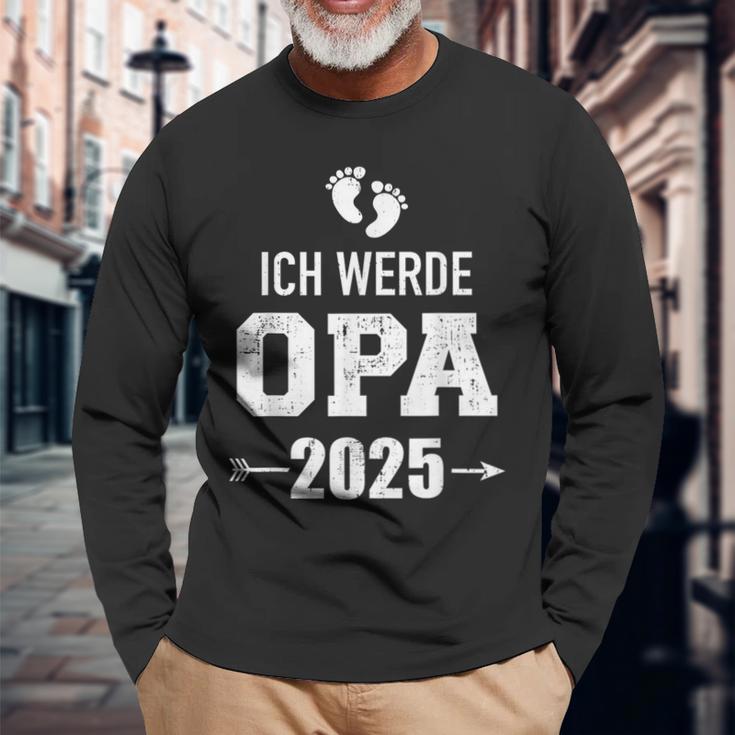 Ich Werde Opa 2025 Pregnancy Proclaim Langarmshirts Geschenke für alte Männer