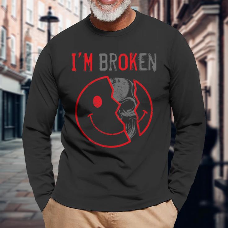 I'm Broken I'm Ok I'm Broken Langarmshirts Geschenke für alte Männer