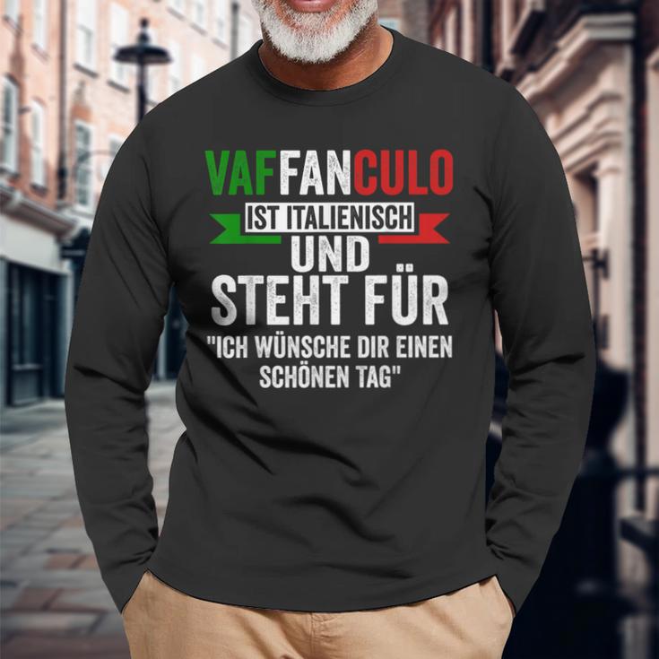 Italianaffanculo Italia Langarmshirts Geschenke für alte Männer