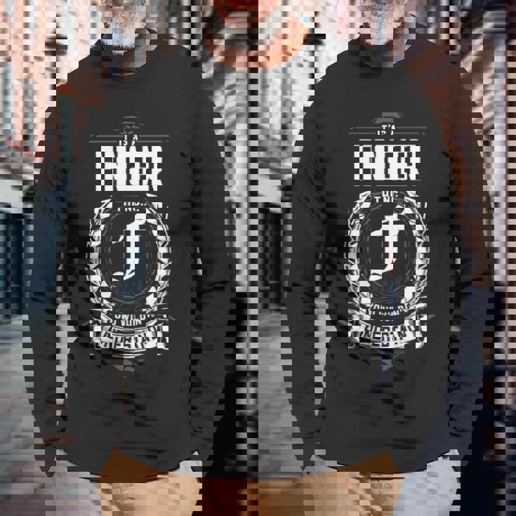 version of you Finger long sleeve tee