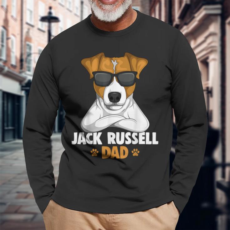 Jack Russell Terrier Dad Dog Langarmshirts Geschenke für alte Männer