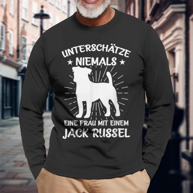 Jack Russell Terrier Dog Jacky Dog Owner Langarmshirts Geschenke für alte Männer