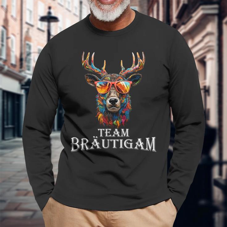 Jga Team Groom Deer Hunter Stag Night Langarmshirts Geschenke für alte Männer