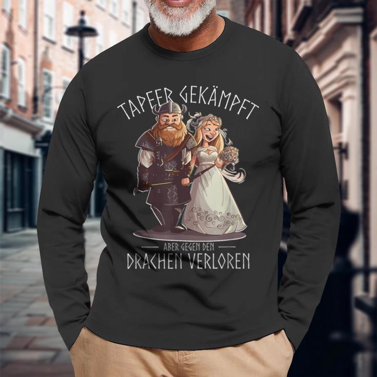 Jgaikings Tapfer Gekämpft Aber Gegen Den Drachenerloren Langarmshirts Geschenke für alte Männer