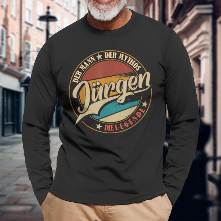 With Jürgen Der Mann Der Mythos Die Legende Langarmshirts Geschenke für alte Männer