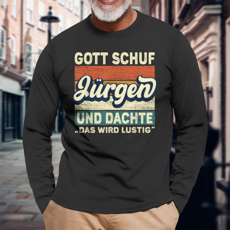 Jürgen Name Saying Gott Schuf Jürgen S Langarmshirts Geschenke für alte Männer