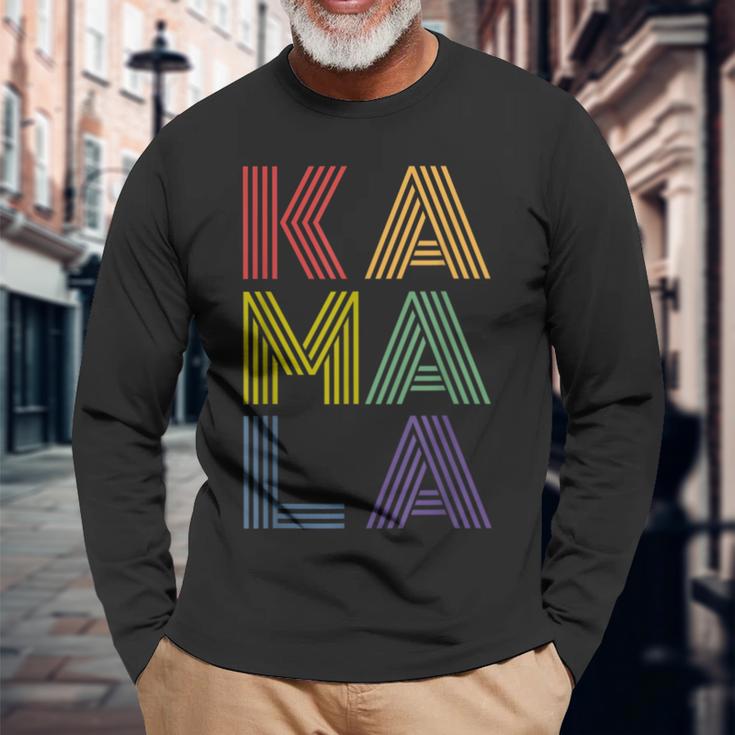 Kamala Harris Retrointage Langarmshirts Geschenke für alte Männer