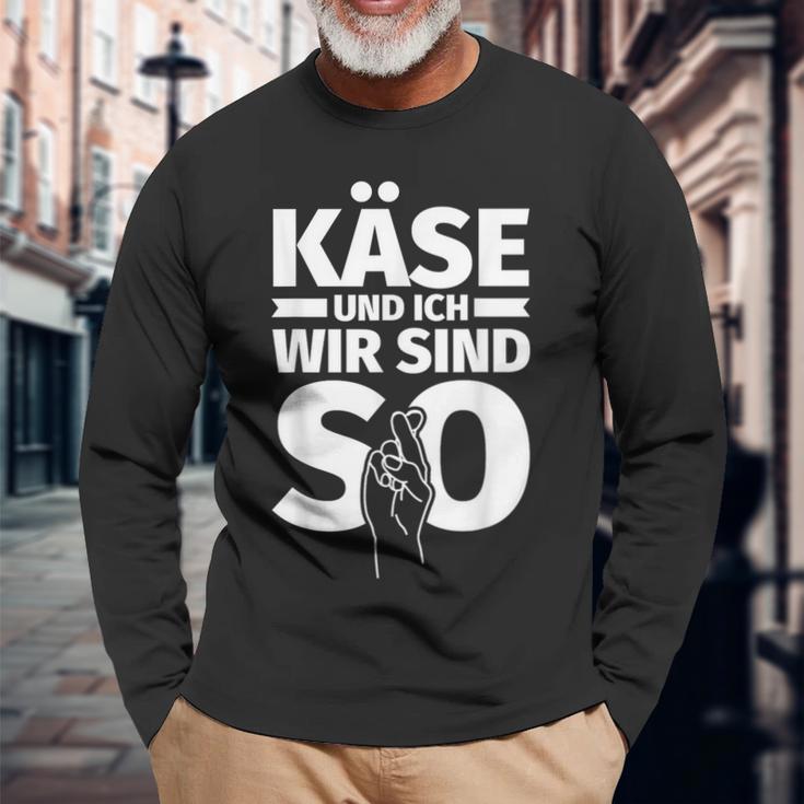 Käse Und Ich Wir Sind So Cheese For A Langarmshirts Geschenke für alte Männer