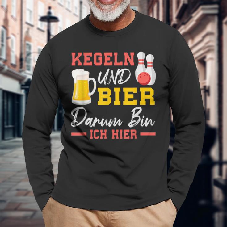 Kegel Und Bier Langarmshirts Geschenke für alte Männer