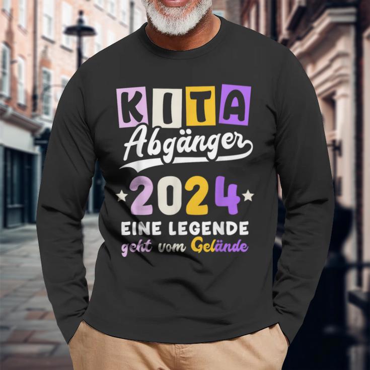 Kita Abgänger 2024 Kindergarten Farewell Graduation Langarmshirts Geschenke für alte Männer