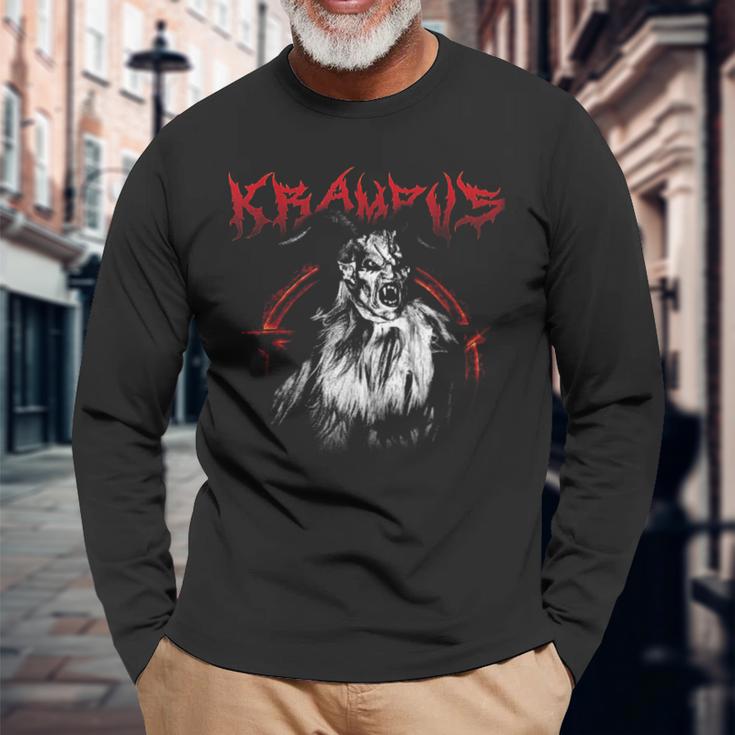 Kramperl Perchten Knecht Ruprecht Christmas Demon Krampus S Langarmshirts Geschenke für alte Männer