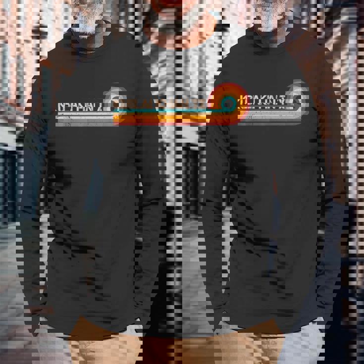 Kublai Khan Tx Retro Stripes Musician Vintage Long Sleeve T-Shirt Gifts for Old Men